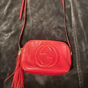 Gucci Small SoHo Disco Bag Red